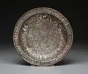 Display Dish with Pairs of Musicians in Medallions. Iran, 13th-century