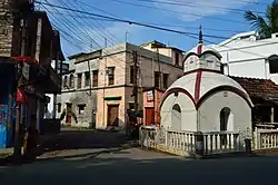 Local Lane and Baba Panchananda Mandir, Benaras Road, Chamrail