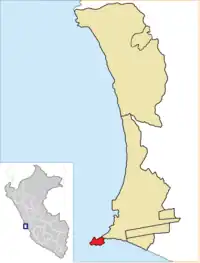 Location of La Punta in Callao