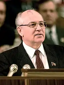 Image 33Mikhail Gorbachev, General Secretary of the Communist Party of the Soviet Union (1985–1991) (from Socialism)