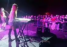 Nylon Pink performing at the 2015 Ohayocon anime convention in Columbus, Ohio.